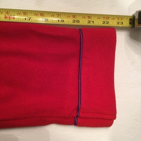 VTG Bill Blass Red Belted Wrap Robe Unisex Size Large - Picture 8 of 9